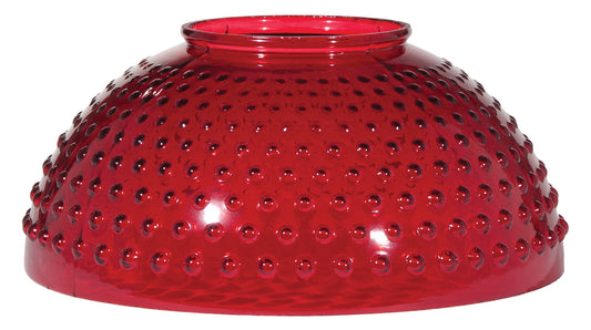 Ruby Hobnail Dome Shade, 14 inch fitter
