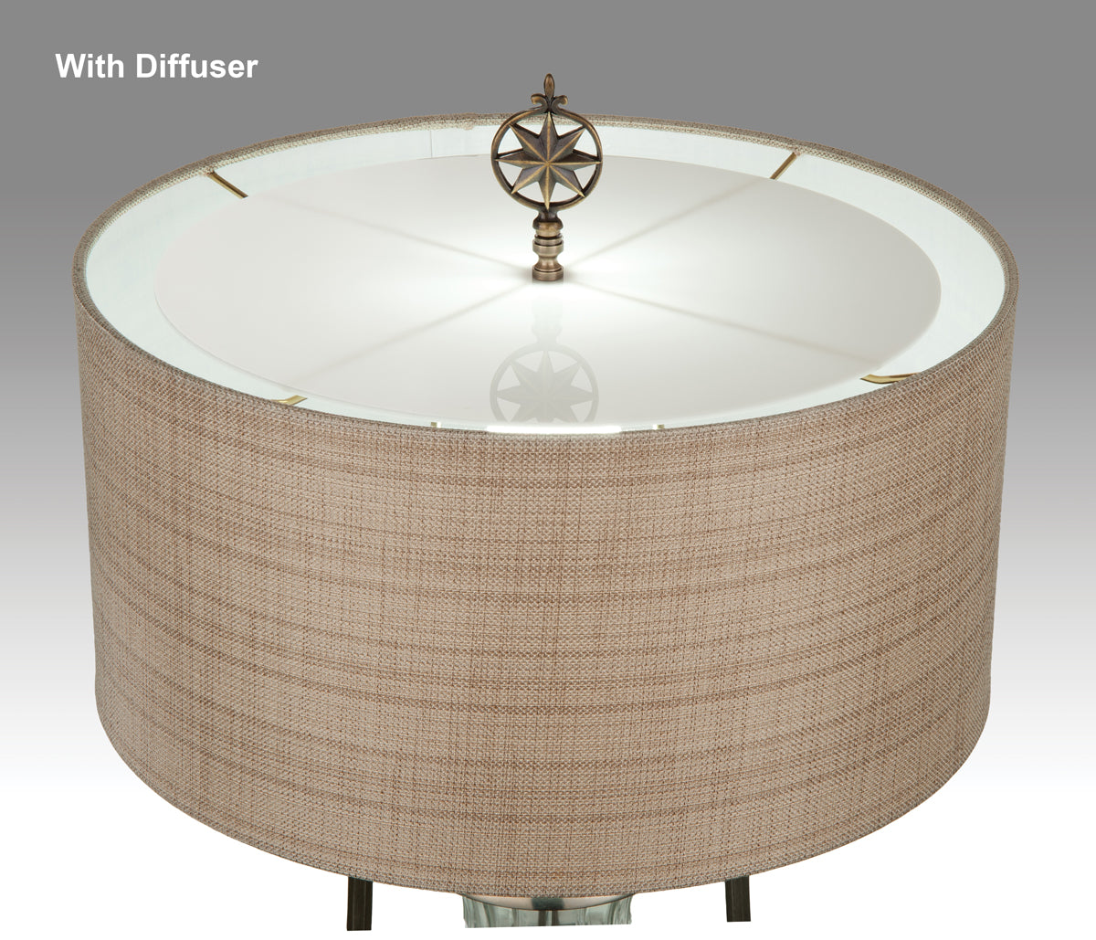 Shade Diffusers Acrylic Lamp Shade Diffusers - CHOICE of Size (08338) - Antique Lamp ...