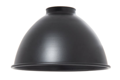 2-1/4 Inch Lip Fitter Industrial Style Metal Dome Shades, 7-1/16" Dia. - Choice of Color (08350B)