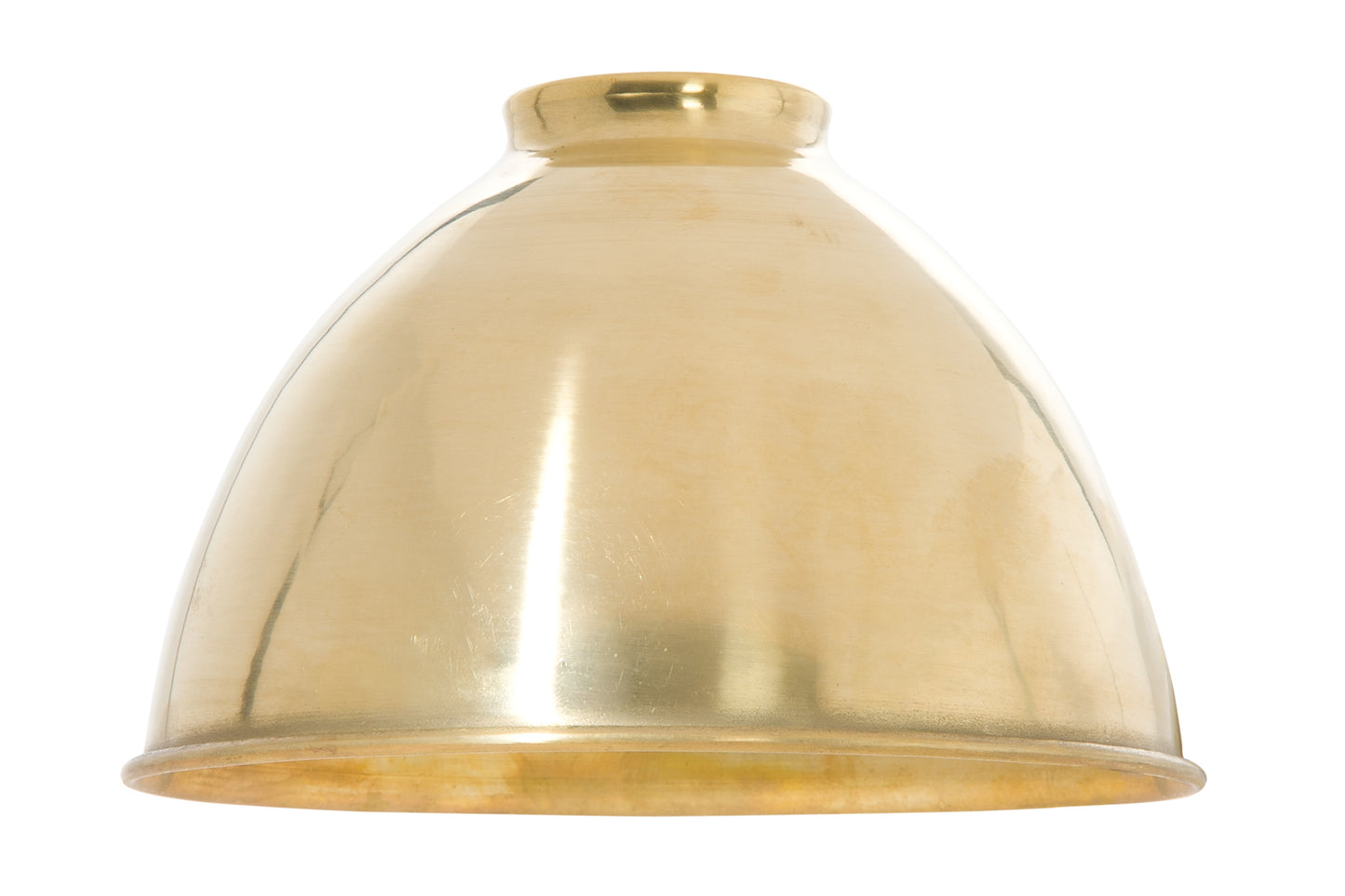 2-1/4 Inch Lip Fitter Industrial Style Metal Dome Shades, 7-1/16" Dia. - Choice of Color (08350B)