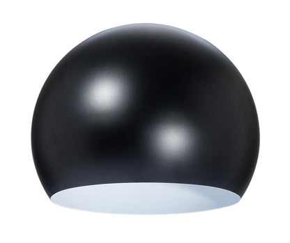 8" Dia. Satin Black Eyeball Shade, Steel