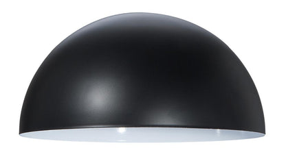 10" Diameter, Modern Half-Dome Metal Lamp Shade - Satin Black Finish