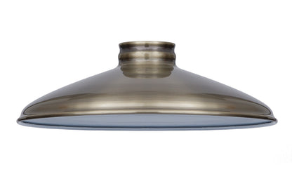 10" Industrial Style Metal Lampshades with 2-1/4 Inch Lip Fitter, Choice of Color (08382A)
