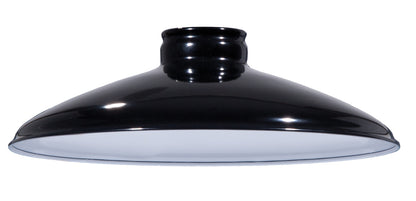 10" Industrial Style Metal Lampshades with 2-1/4 Inch Lip Fitter, Choice of Color (08382A)