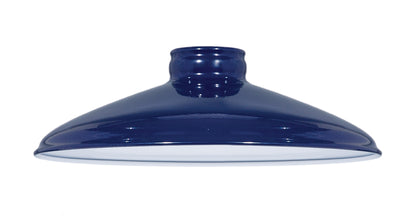 10" Industrial Style Metal Lampshades with 2-1/4 Inch Lip Fitter, Choice of Color (08382A)