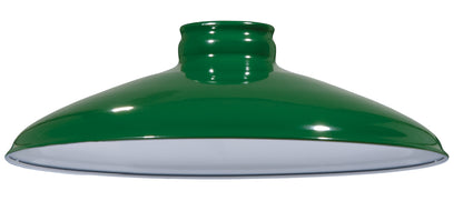 10" Industrial Style Metal Lampshades with 2-1/4 Inch Lip Fitter, Choice of Color (08382A)