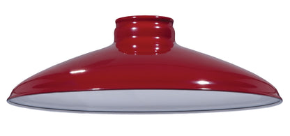 10" Industrial Style Metal Lampshades with 2-1/4 Inch Lip Fitter, Choice of Color (08382A)