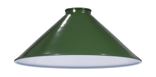10 1/4" Industrial Style Metal Cone Shade, 2-1/4 inch lip fitter