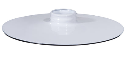 10-1/4" Industrial Style Flat Style Metal Shade, 2-1/4 inch lip fitter (08388B)
