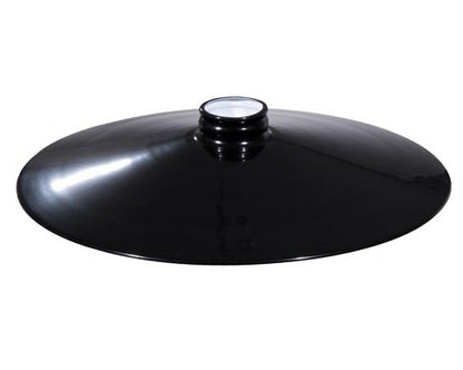 14" Flat, Industrial Style Metal Pendant Light Shades, 2-1/4" Lip Fitter