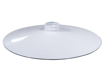 14" Flat, Industrial Style Metal Pendant Light Shades, 2-1/4" Lip Fitter
