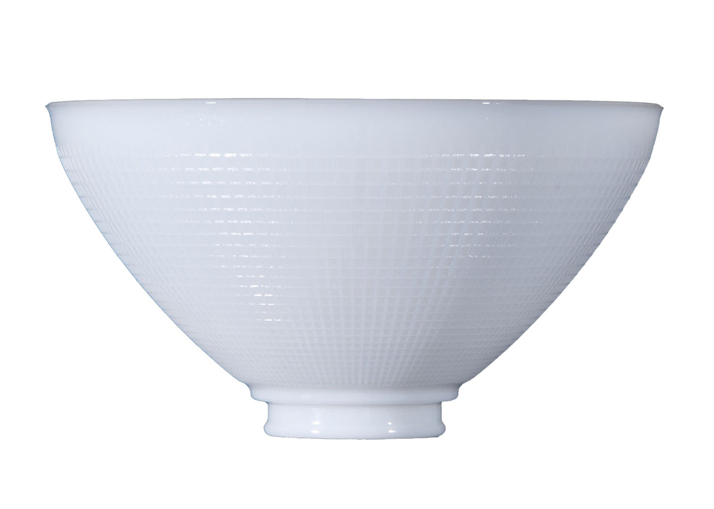 10 inch I.E.S Opal Glass Reflector Shade, 2-7/8 inch fitter