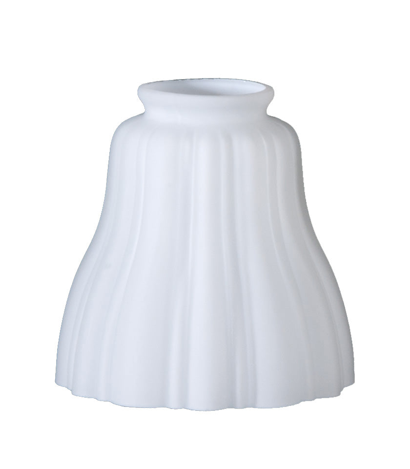 4-3/4 inch tall Satin Opal Sheffield Style Fixture Shade, 2-1/4 inch lip fitter
