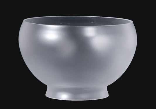 7-3/8 inch diameter Satin Crystal Gas Shade, 4 inch lip fitter