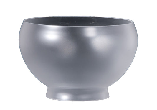 7-3/8 inch diameter Satin Crystal Gas Shade, 4 inch lip fitter