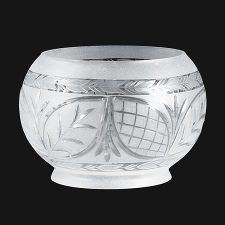 7-3/4 inch diameter Large Hand Engraved Victorian Shade, 5 inch lip fitter