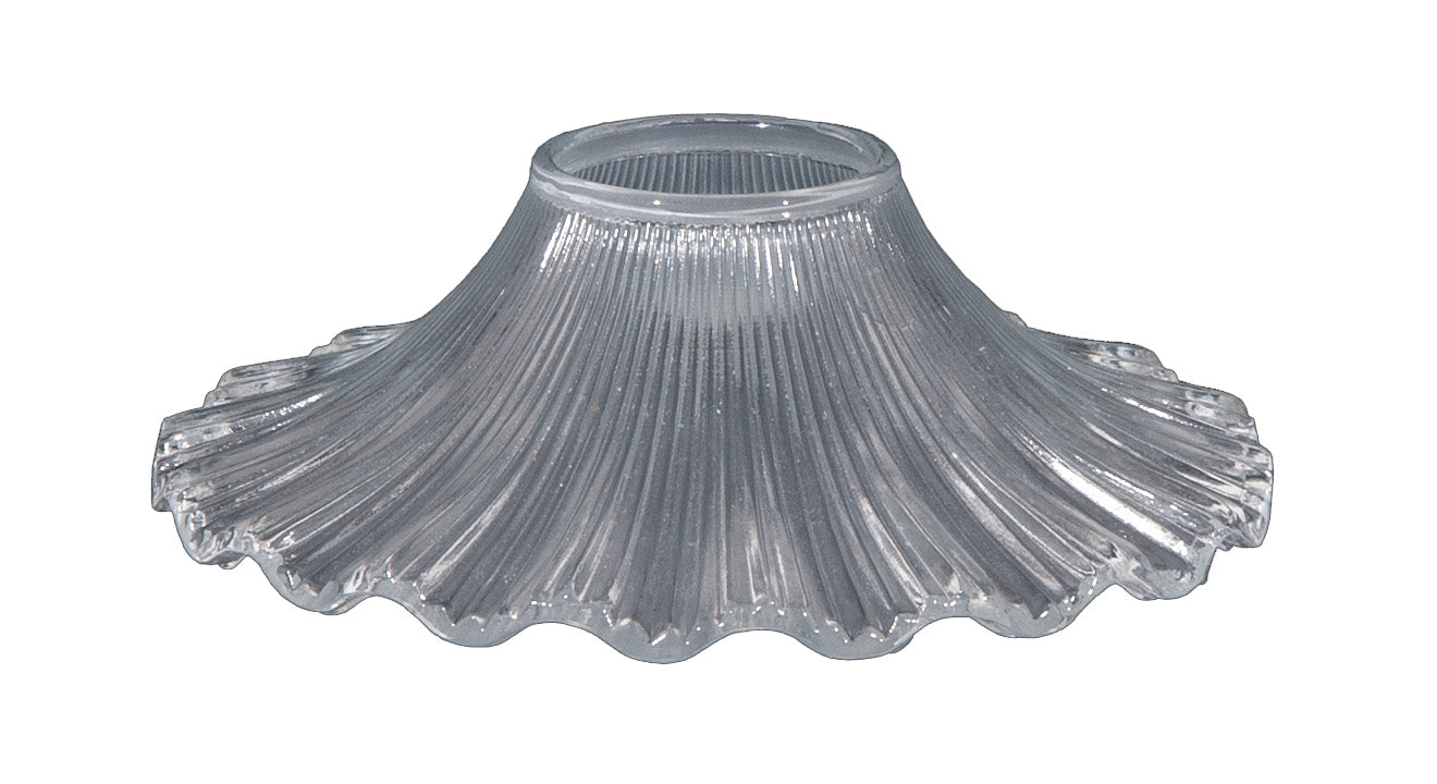 7 1/2" Clear Pressed Glass Petticoat Shade