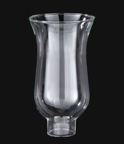 Clear Hurricane Lamp Shade or Globe, 1-5/8" Fitter Size 