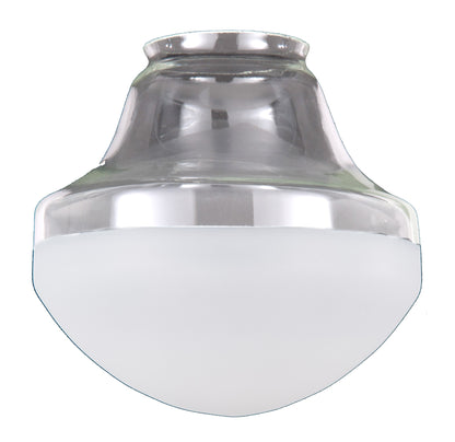 14" Special Half-Frost Industrial Style Pendant Shade, 6 inch lip fitter