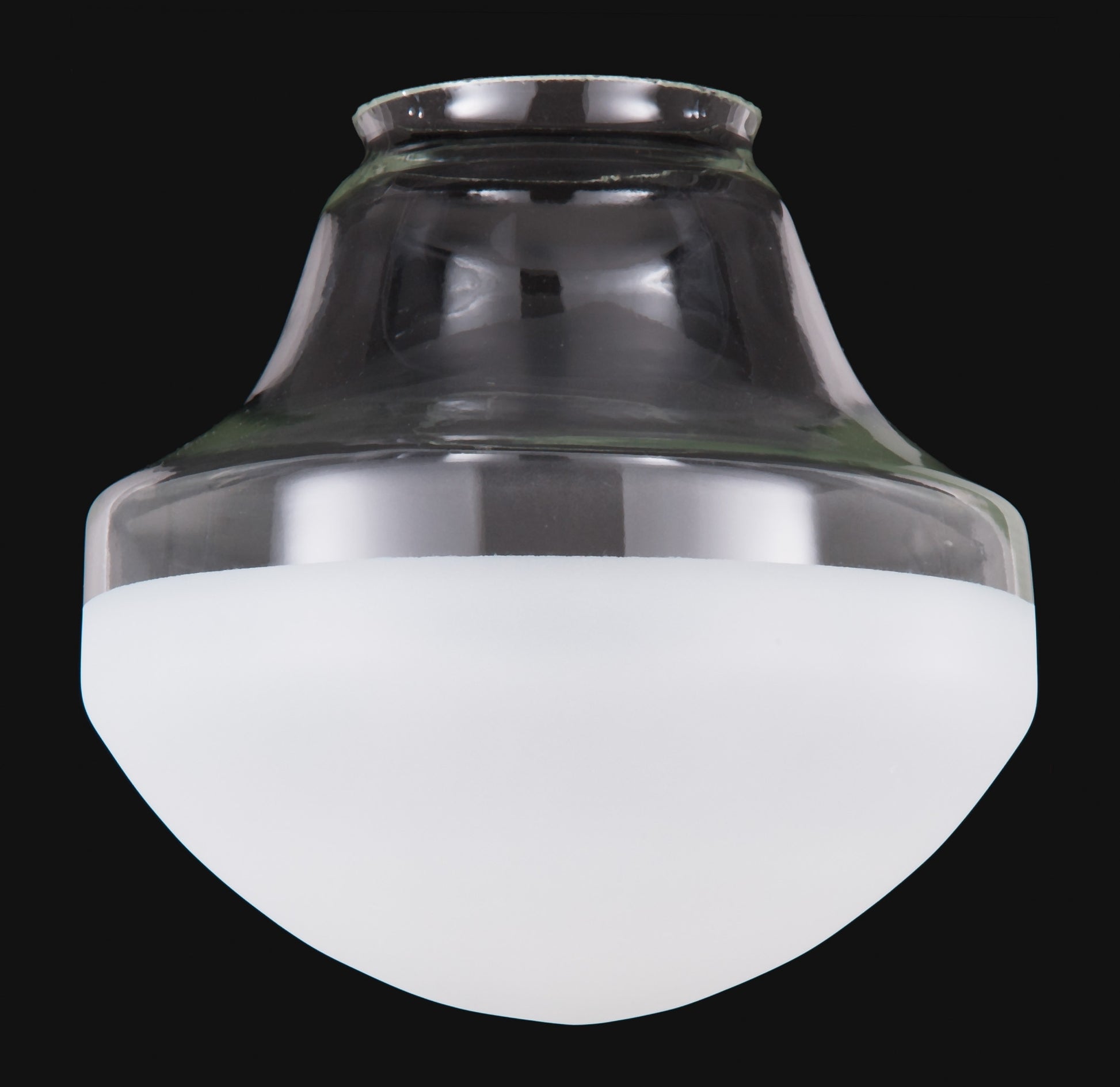 14" Special Half-Frost Industrial Style Pendant Shade, 6 inch lip fitter