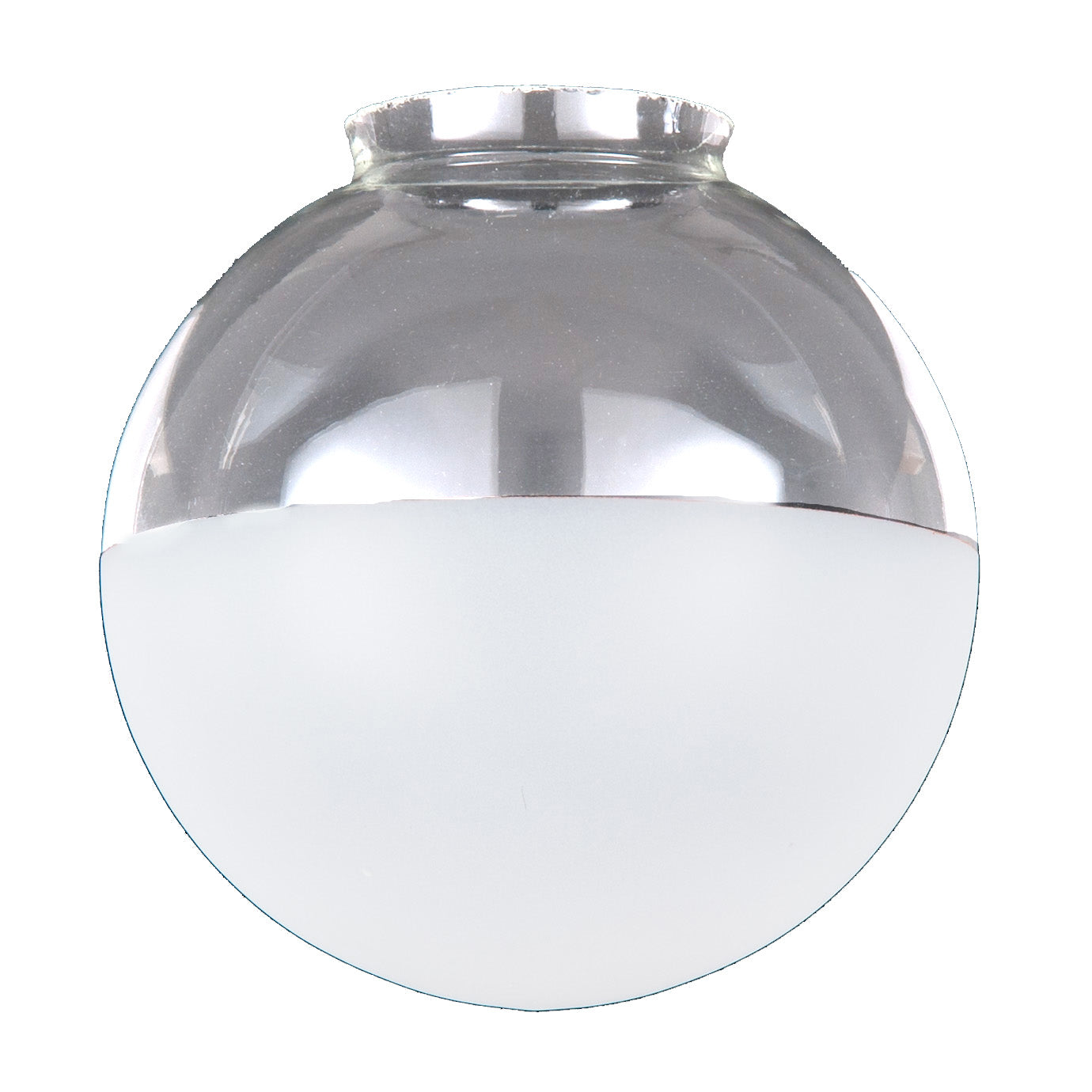 12" Special Half-Frost Industrial Style Pendant Shade, 6 inch lip fitter