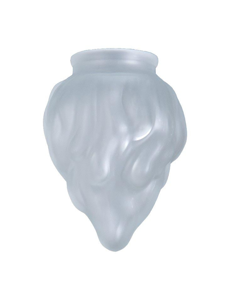 4 7/8" Flame Pendant Shade, 2-1/4 inch lip fitter