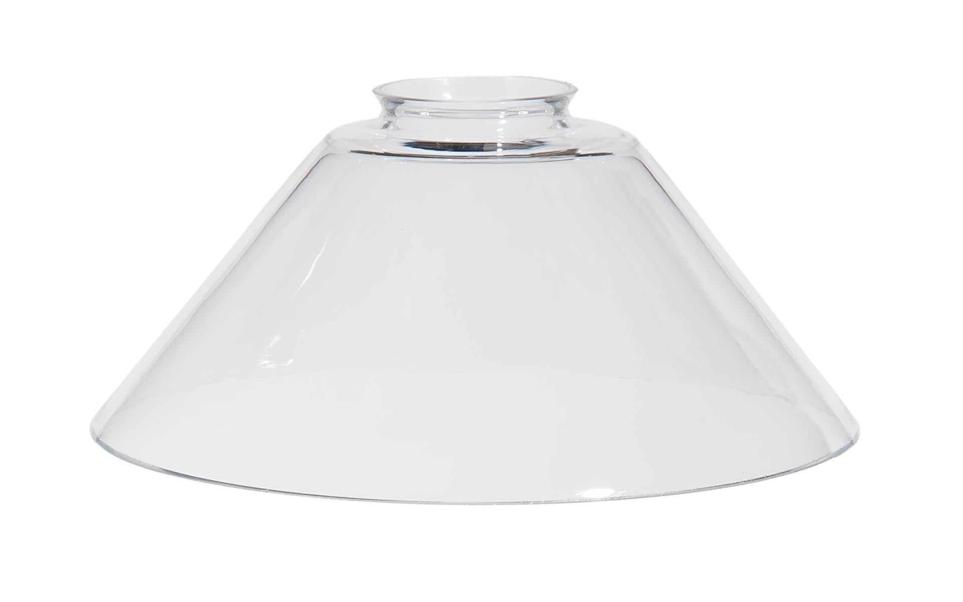 7-15/16" Dia. Clear Glass Slant Shade, 2-1/4" Fitter 