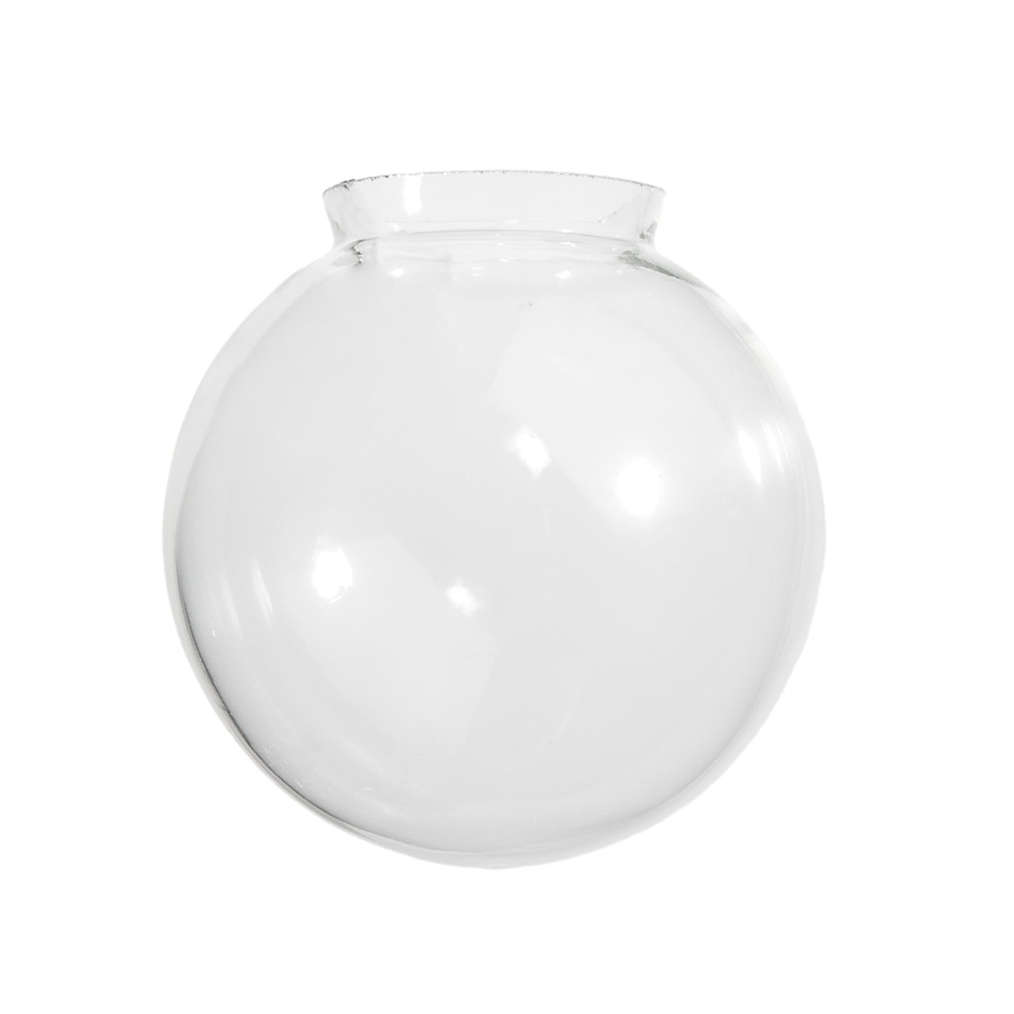 6" Clear Glass Ball Shade, 3-1/4 inch lip fitter (08830C)