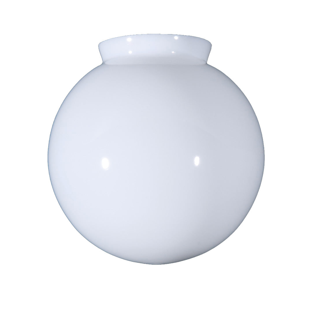 6" Opal Glass Ball Shade, 3-1/4 inch lip fitter