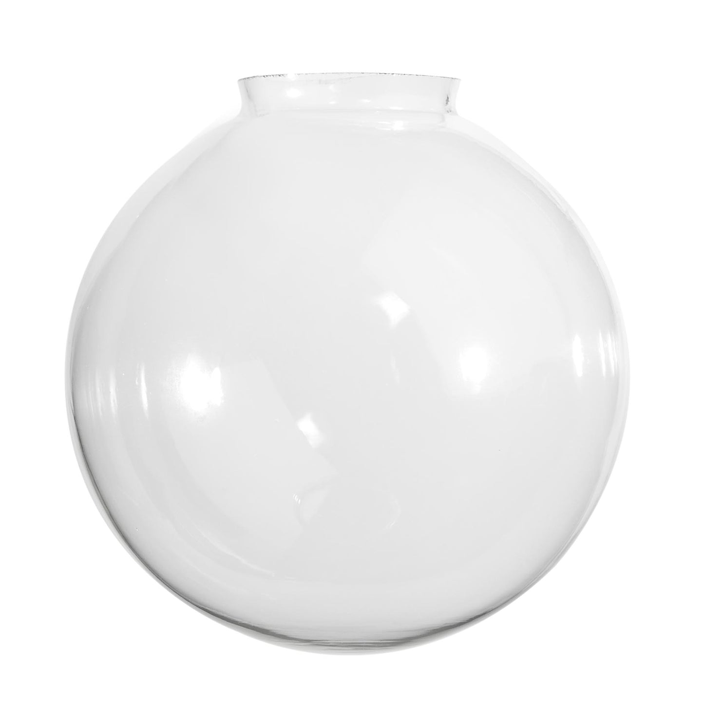 10" Dia. Clear Glass Ball Pendant Shade, 4" Fitter