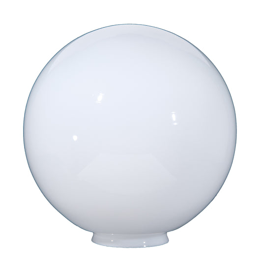 16" Opal Glass Ball Lampshade, 6 inch lip fitter