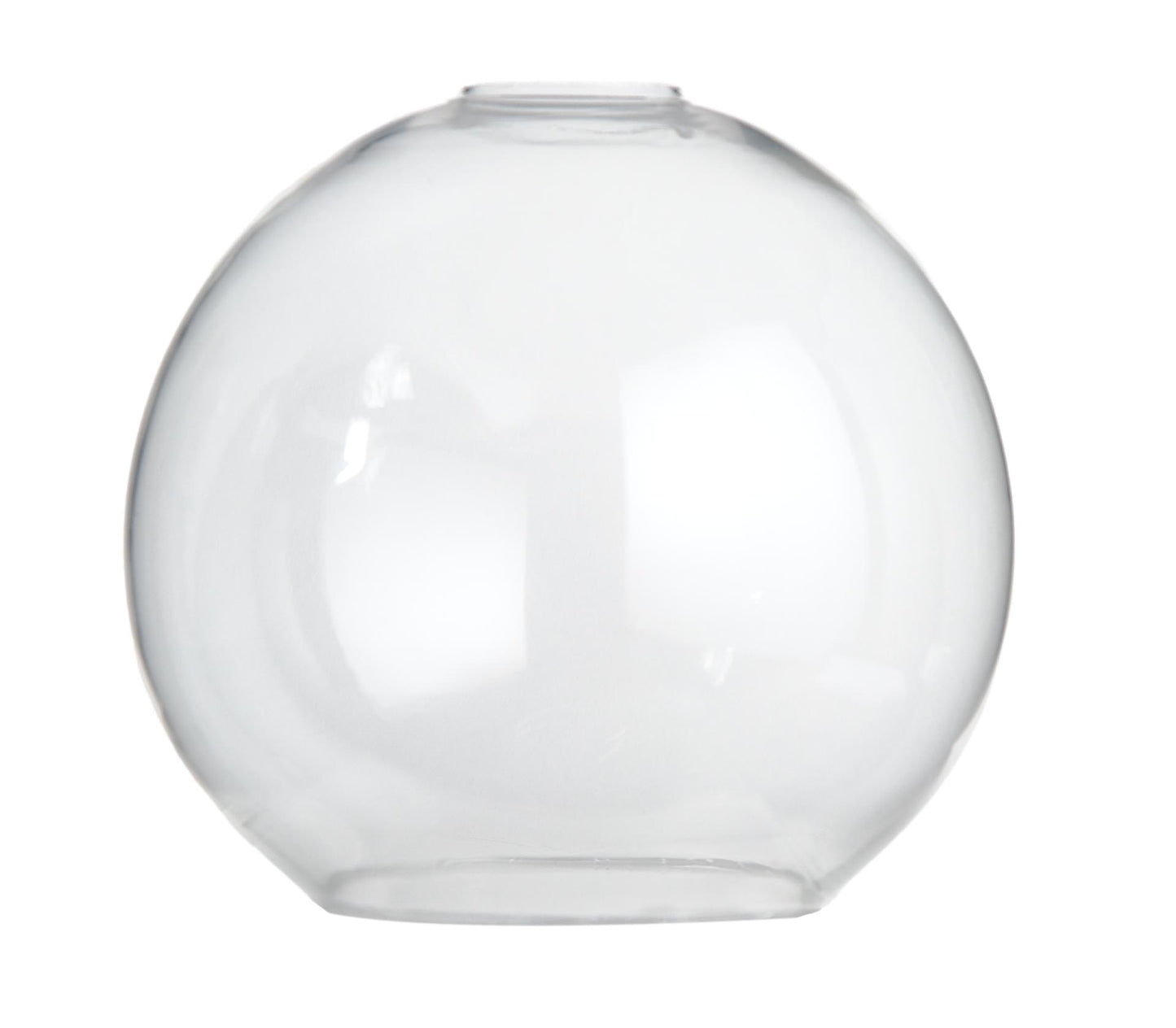 7-7/8 Dia. Clear Glass Ball Shade, Bottom 4.25 Outer Diameter (08860Ci)