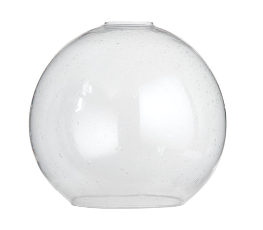 Clear Seeded Glass Ball Shade, 7-7/8" Dia. 