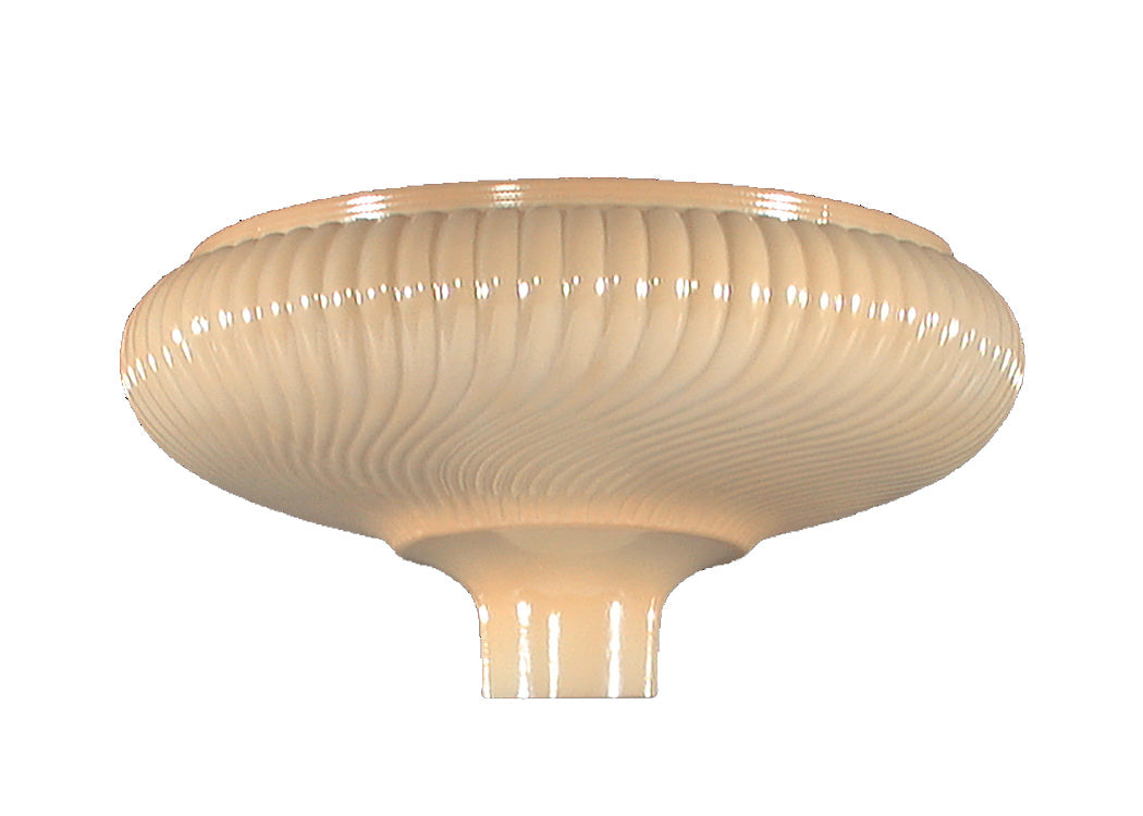 14" Nu-gold Rib Swirl Torchiere Shade, 2-3/4 inch fitter