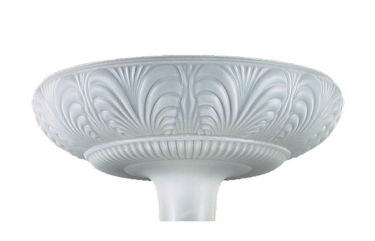 14 1/2" Etched and Embossed Torchiere Shade, 2-3/4 inch fitter