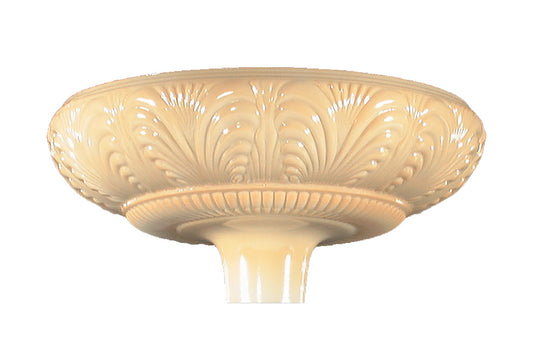 14 1/2" Embossed Nu-Gold Torchiere Shade, 2-3/4 inch fitter