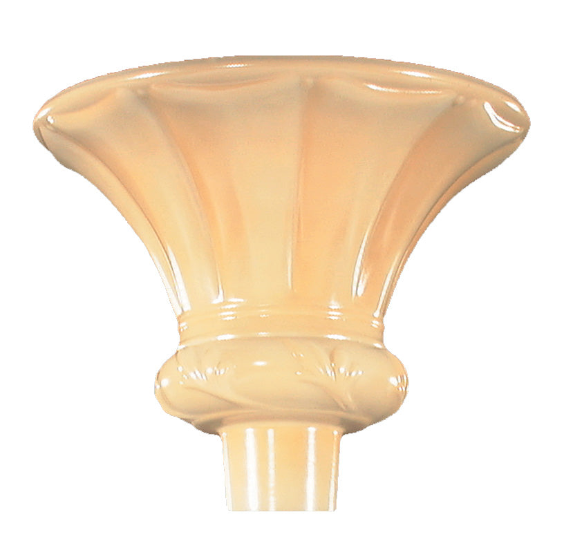 12 1/2" Embossed Nu-gold Torchiere Shade, 2-3/4 inch fitter