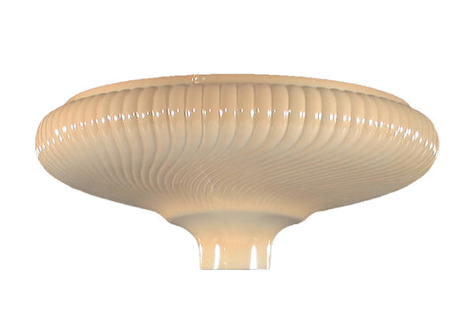 16" Nu-Gold Rib Swirl Torchiere Shade, 2-3/4 inch fitter