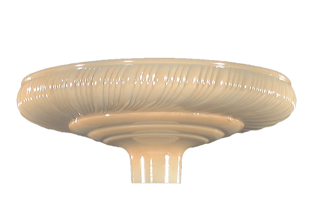 16" Nu-gold, Rib Swirl Torchiere Shade, 2-3/4 inch fitter