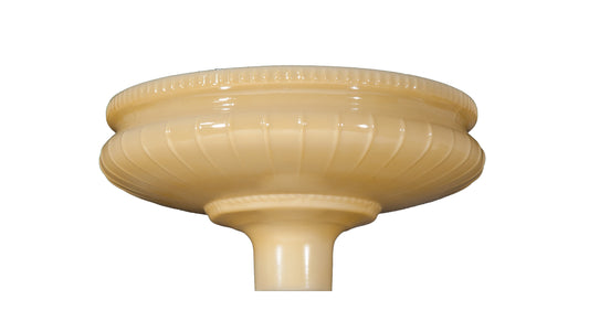 13 3/4" Embossed Nu-Gold Torchiere Shade, 2-3/4 inch fitter
