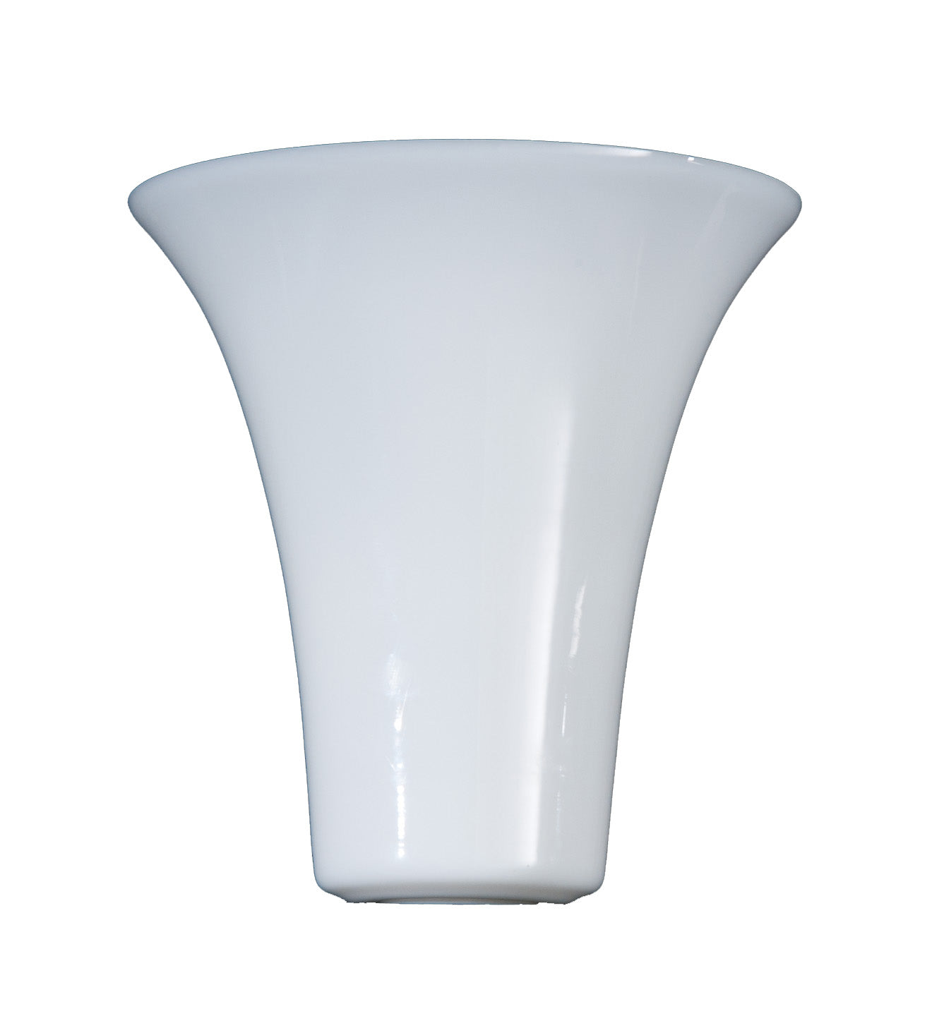 Opal Glass Tulip Shaped Torchiere Shade, 3-1/4 O.D. x 1-5/8 inch opening fitter