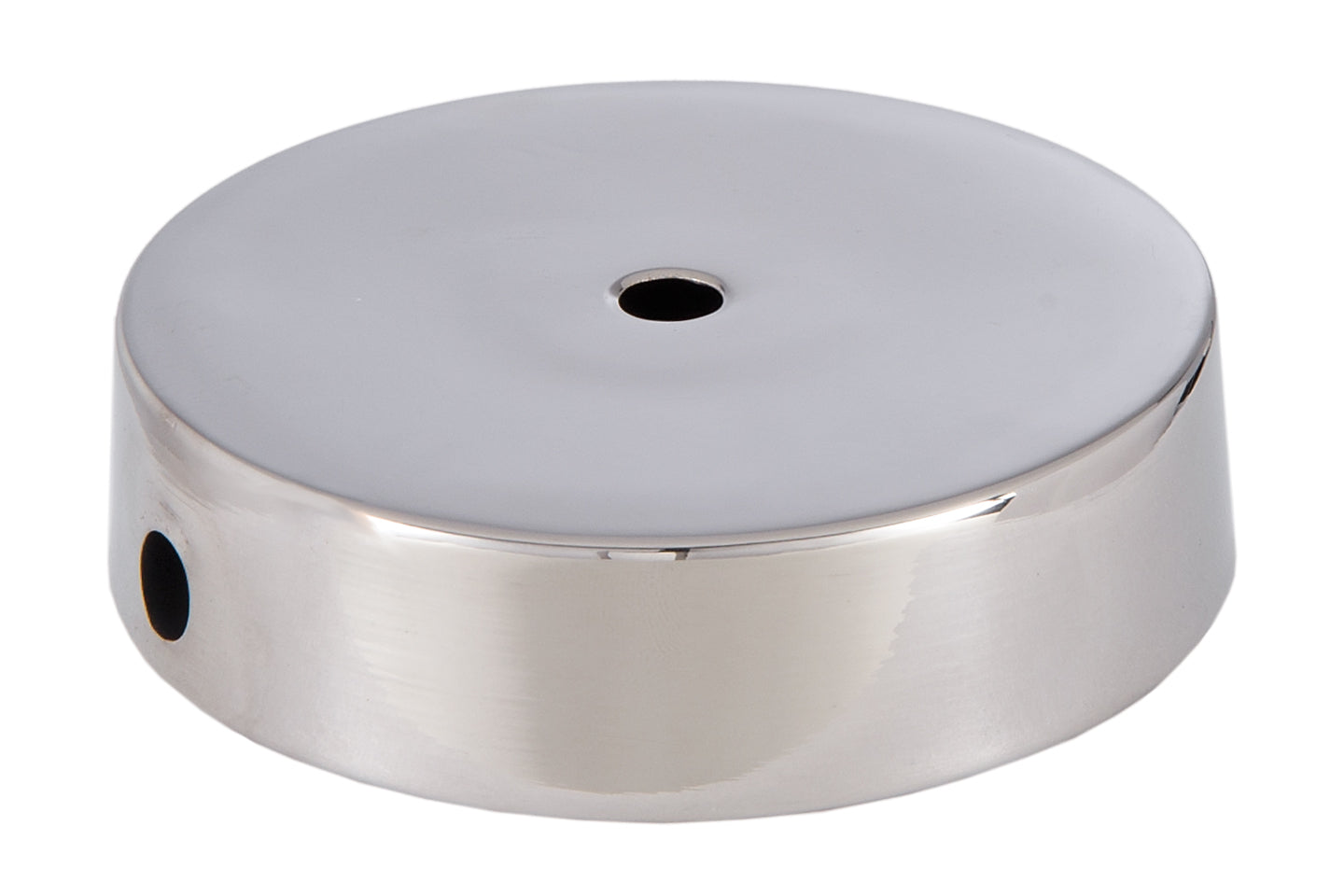 Nickel Plated Disc Brass Lamp Base, Choice of Size 4 to 6" Dia. 