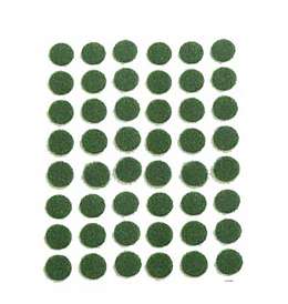 Adhesive Backed, Green Felt Dots