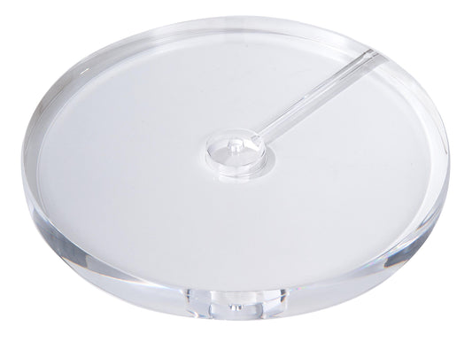 Round Acrylic Lamp Bases w/Wire Way - CHOICE of 3 Sizes