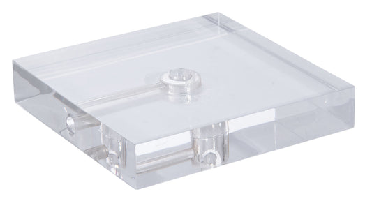 Clear Acrylic Square Lamp Bases - CHOICE of 8 Sizes