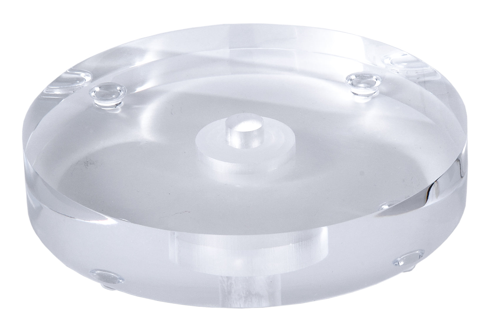 Clear Footed Acrylic Lamp Base - CHOICE of 4 Sizes