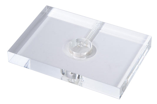 Clear Acrylic Rectangular Lamp Bases - CHOICE of 3 Sizes