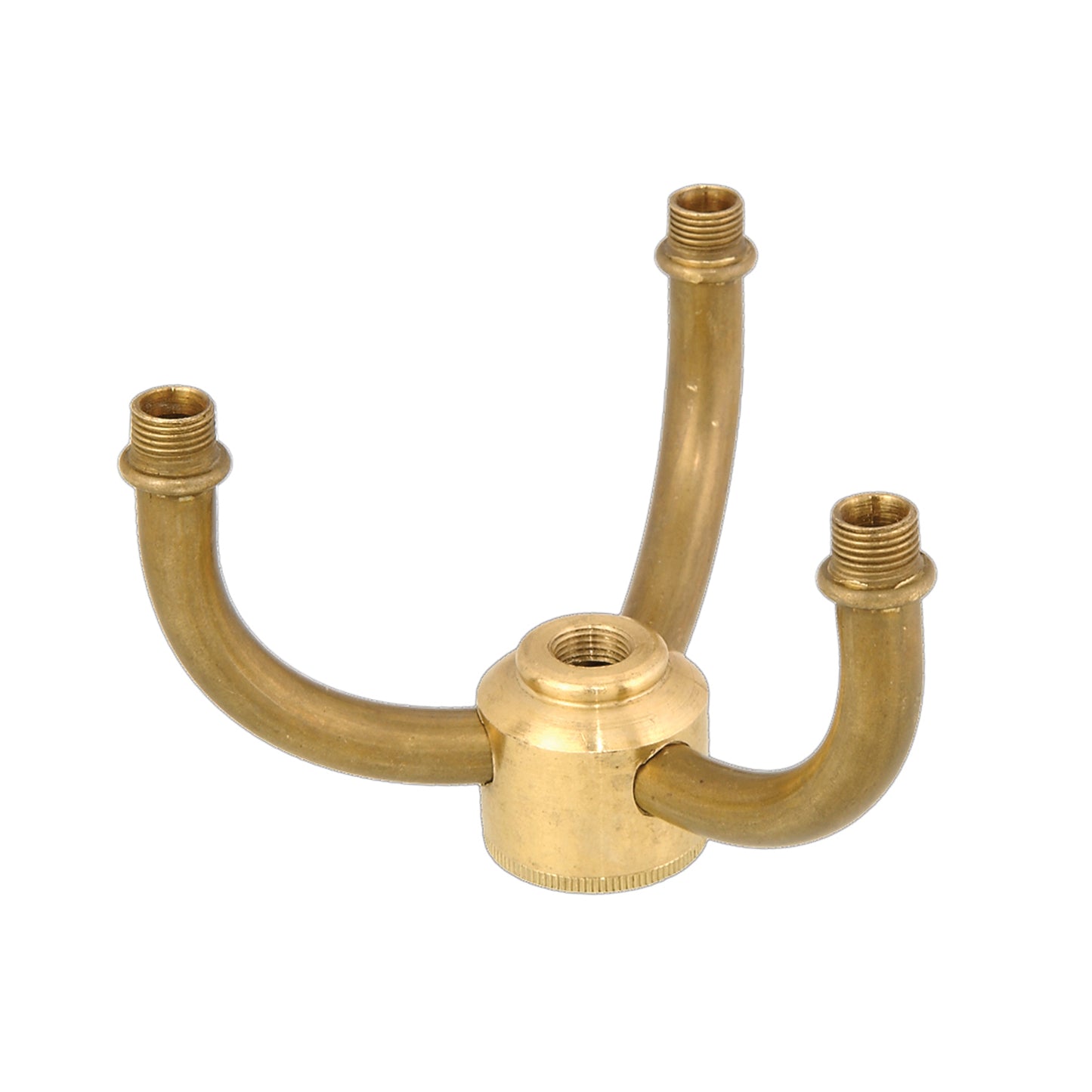 Unwired Solid Brass 3-Arm Lamp Cluster Body - Choice of Finish (10404)