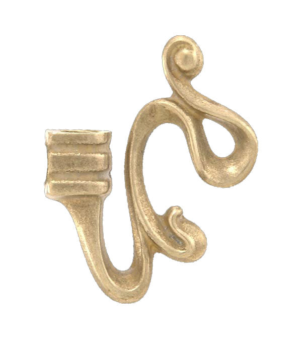 2 5/8" X 2 1/8" Cast Brass Arm Back, 1/8F X 1/8F