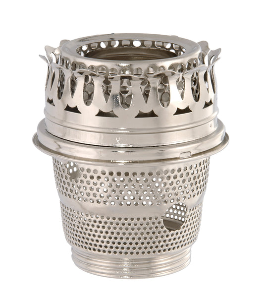 Nickel Plated Brass Cut-out Burner For Aladdin Brand Lamps